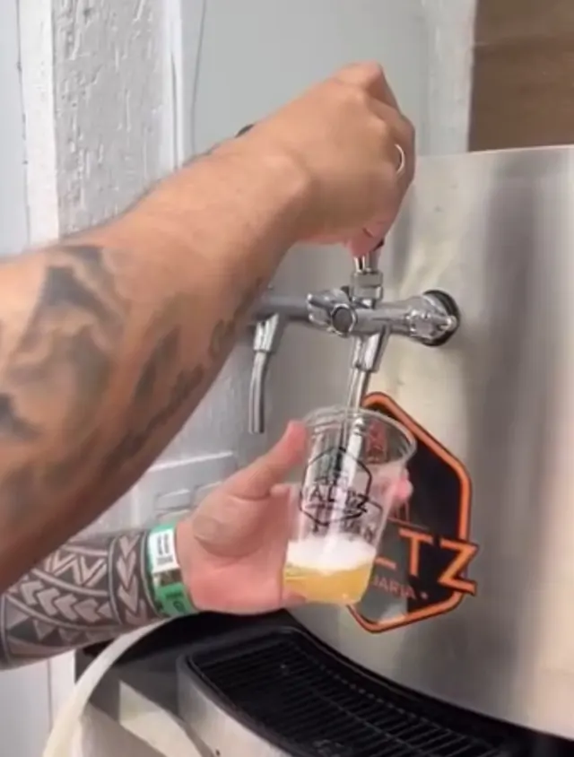 Chopp Maltz servido na chopeira