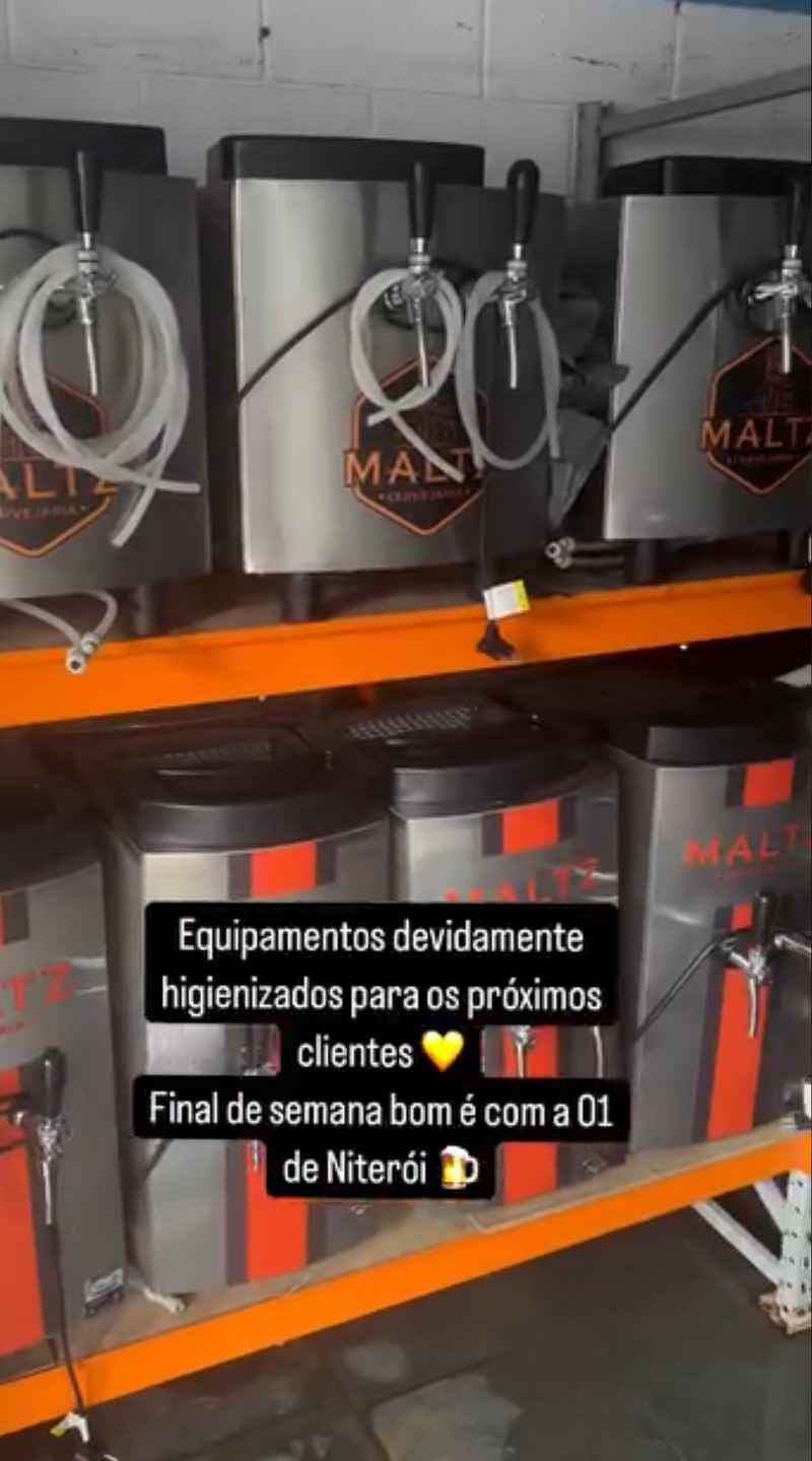 Equipamentos higienizados